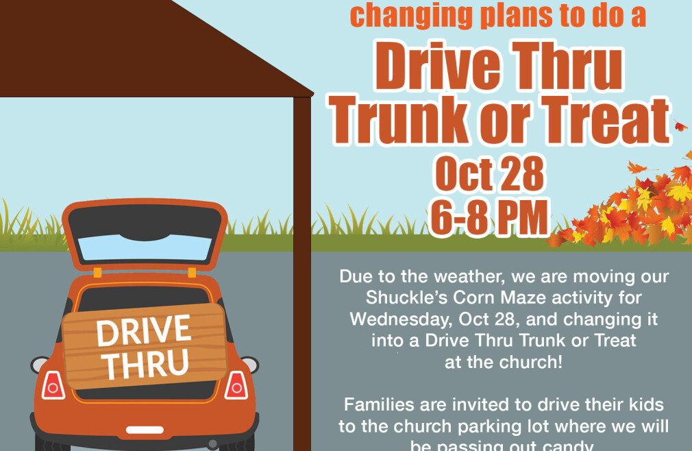 Fall Activity Changed to Trunk or Treat