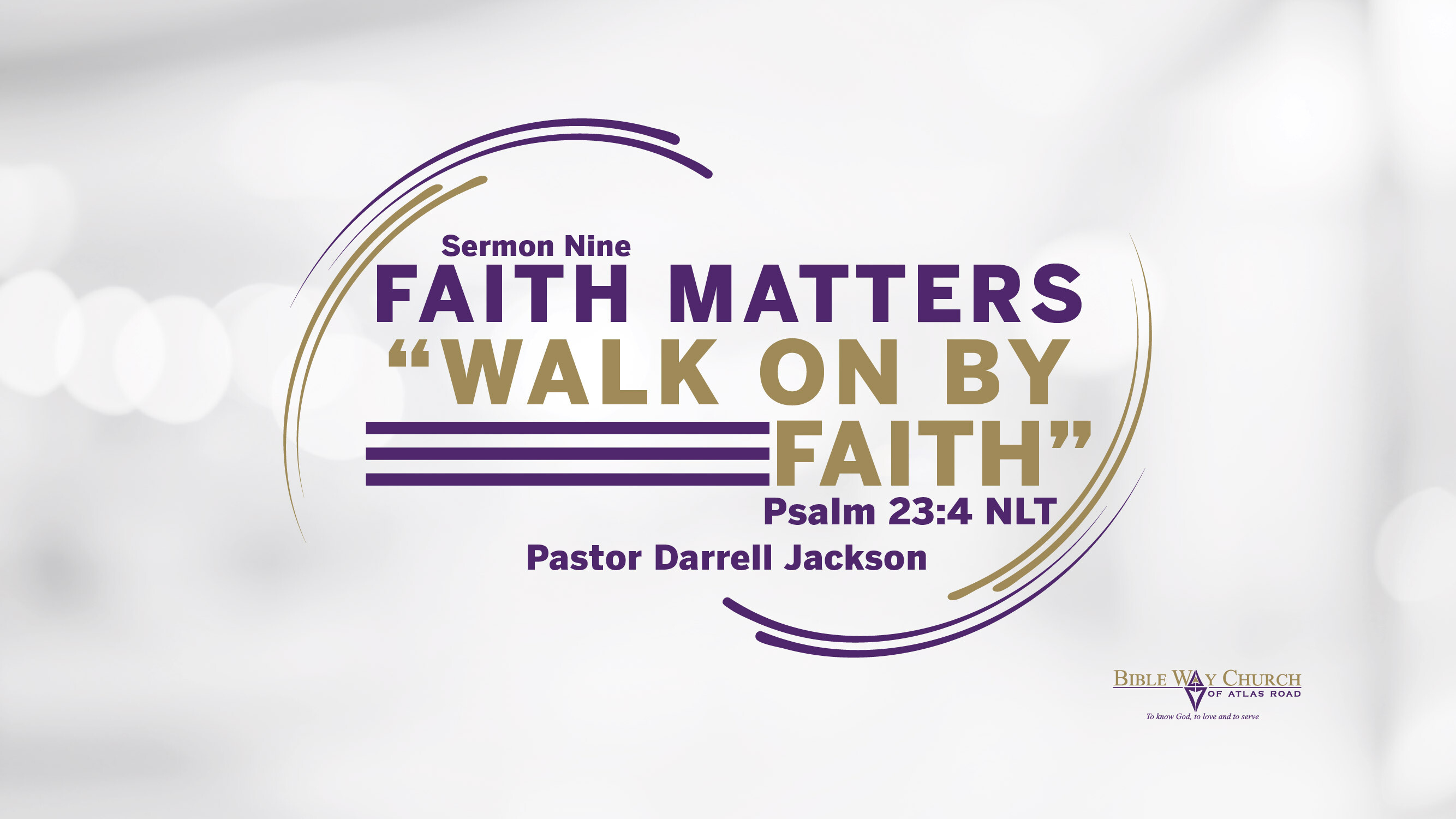 Walking On By Faith