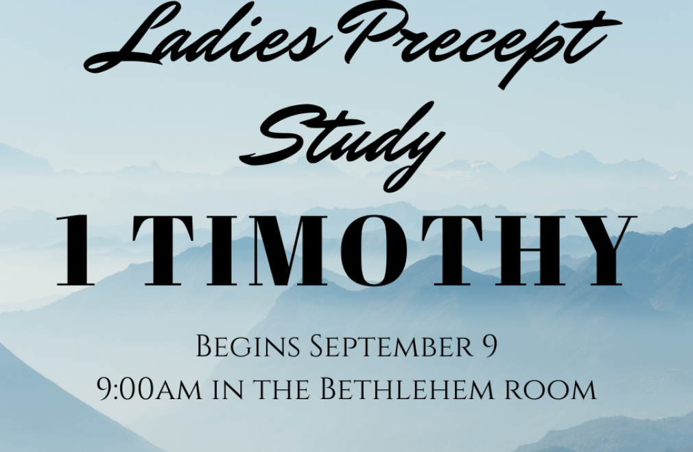 Ladies Precept Study of 1 Timothy