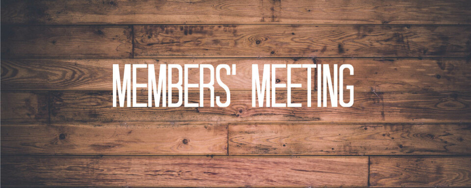Wednesday Evening Activities: Members' Meeting 