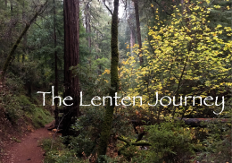 The Lenten Journey: Sightseeing