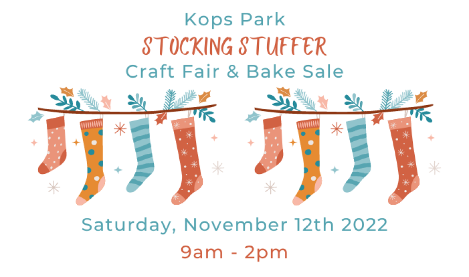 10th Annual Kops Park Stocking Stuffer Craft Fair & Bake Sale