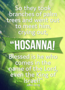 Palm Sunday 2018