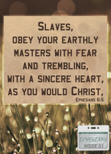 Ephesians Week 51