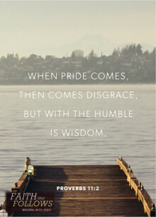Walking With Jesus:  Pride and Humility