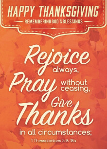 Thanksgiving Message 2019