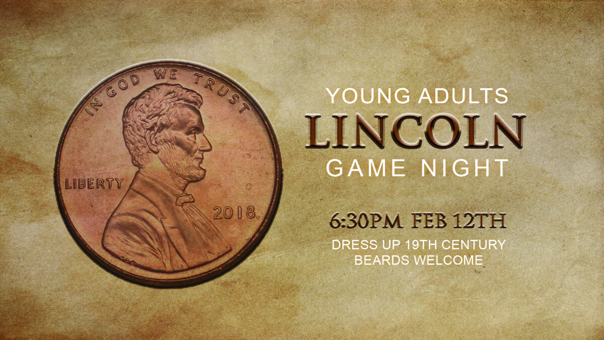 Young Adults Lincoln Game Night 