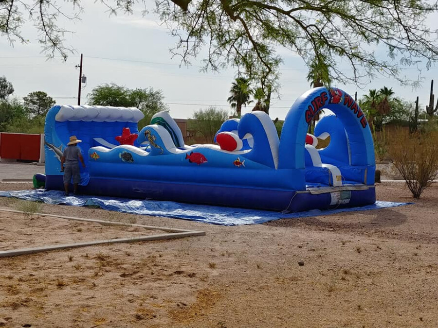 setting up water slide 1 setting up water slide 1