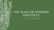The Ways of Wisdom & Folly
