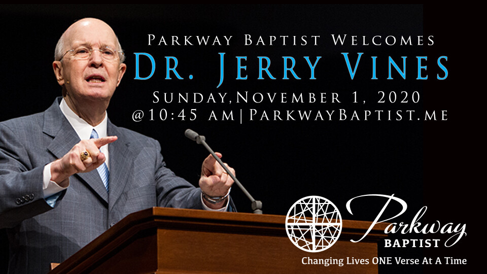 Dr. Jerry Vines in the AM Service 