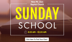 Sunday School Announcement