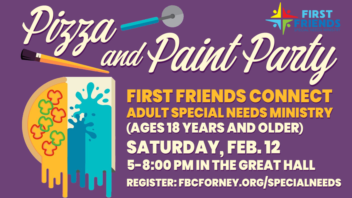 First Friends Connect Pizza & Paint Party