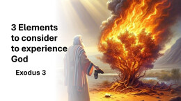 Sermon 3 Exodus 3 (3 Elements to consider to experience God)