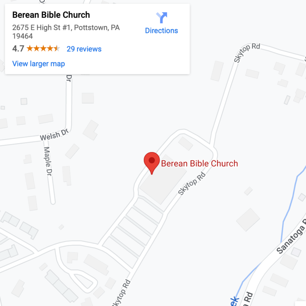 About Us Berean Bible Church