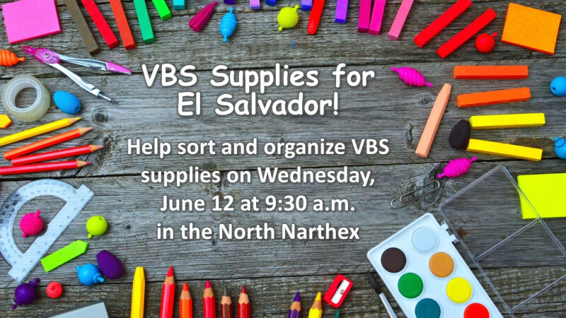 Prep VBS Supplies for El Salvador