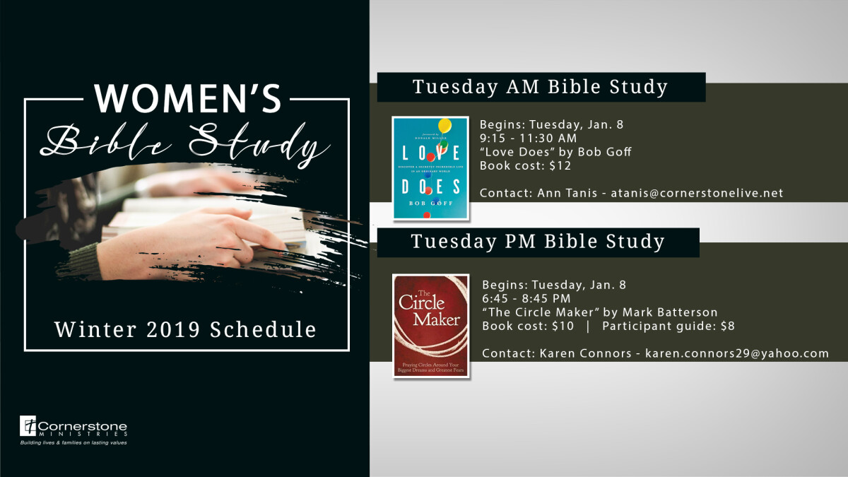 Women’s Tuesday PM  Bible Studies