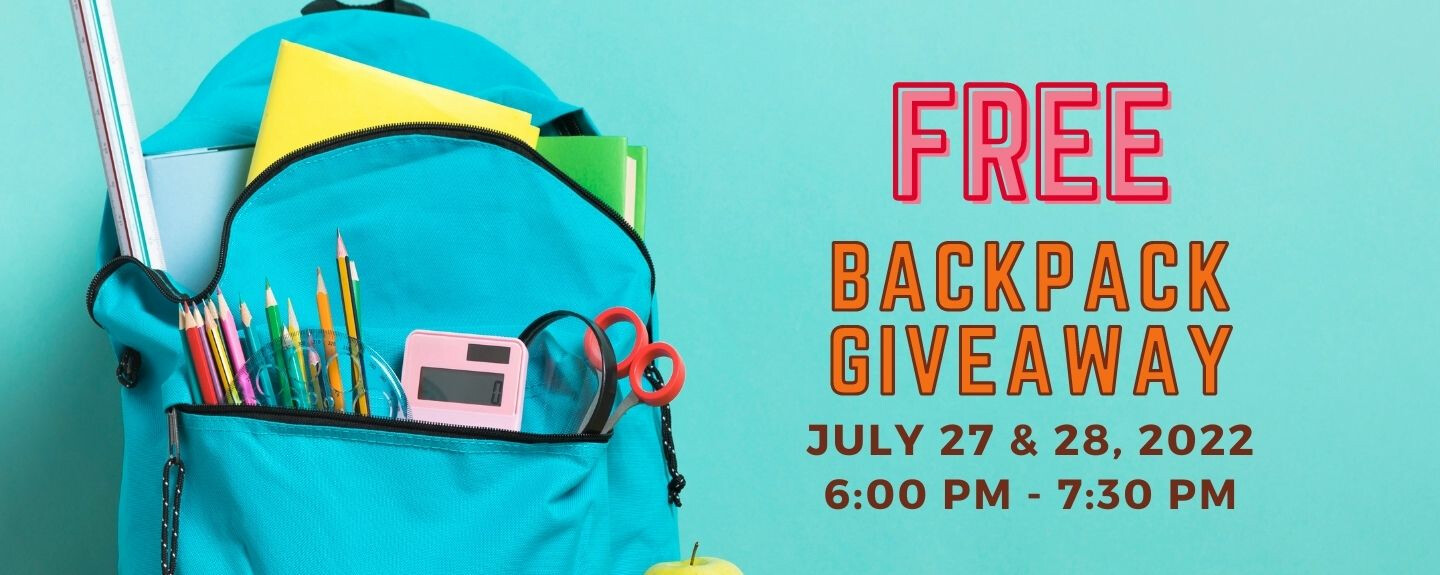 2022 Backpack Giveaway