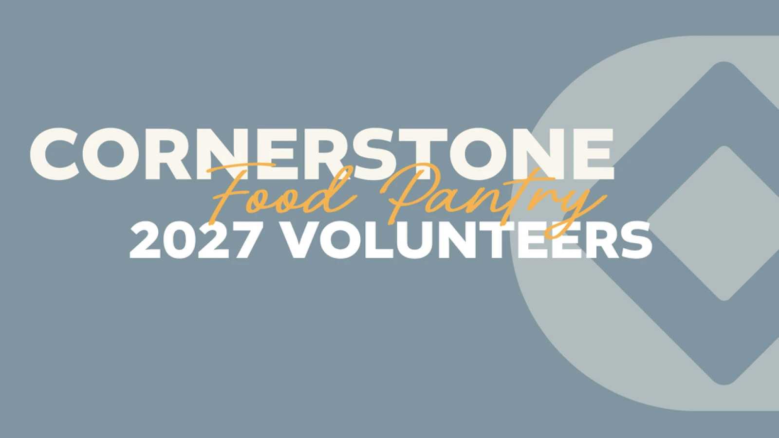 2027 Food Pantry Team Sign-up
