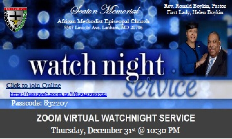 Virtual Watch Night Worship Service