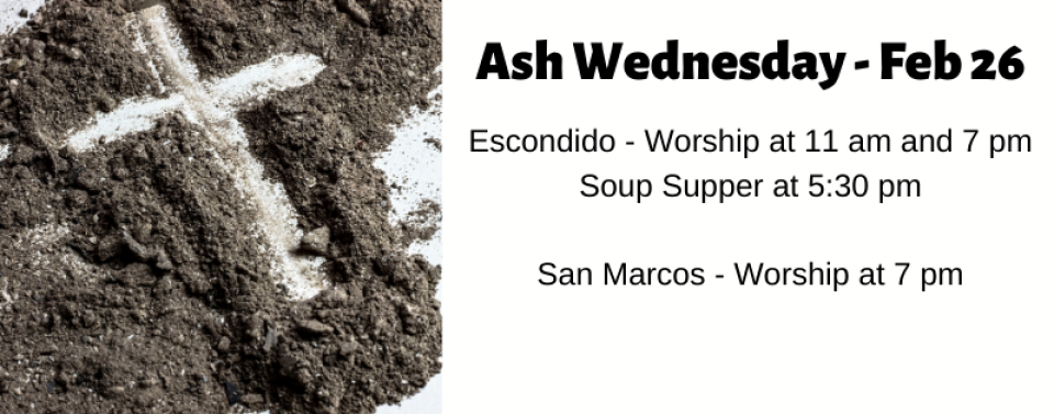Ash Wednesday Worship Service - San Marcos