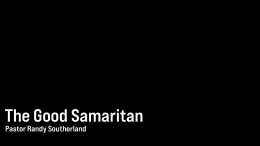 The Good Samaritan