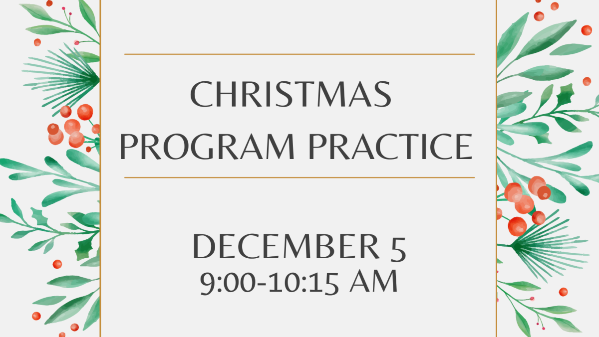 Christmas Program Practice