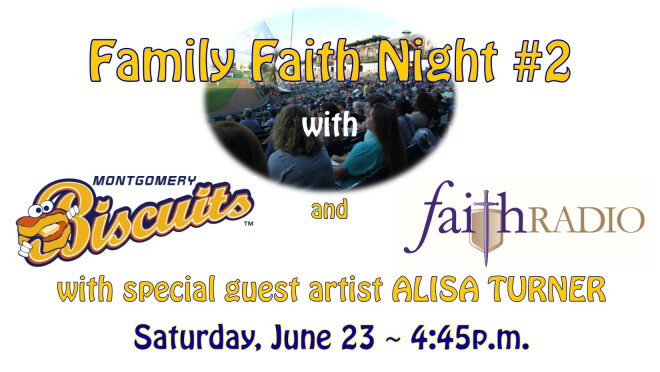 Family Faith Night #2 with the Montgomery Biscuits - Montgomery
