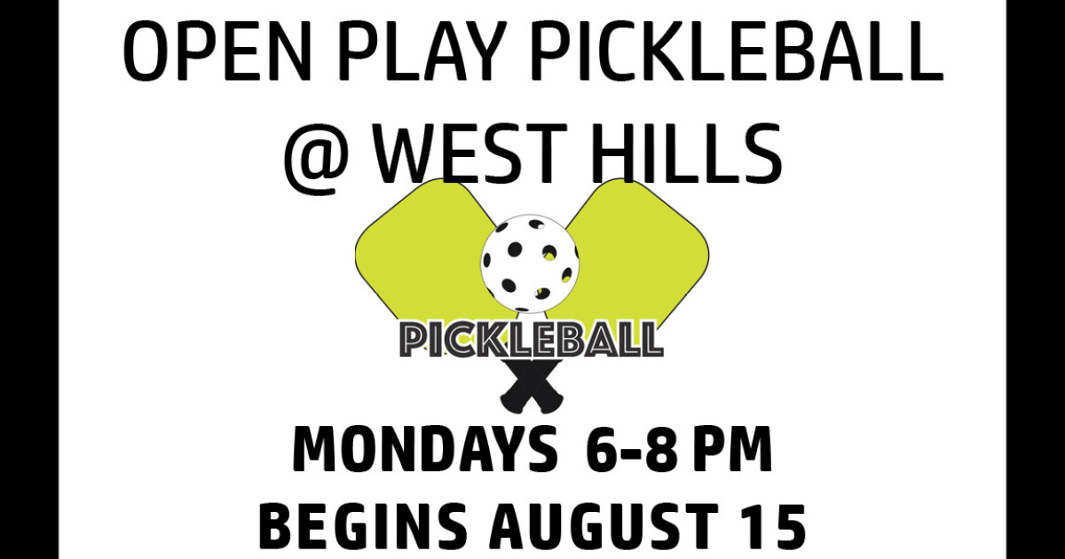 Open Play Pickleball | West Hills Church - Omaha