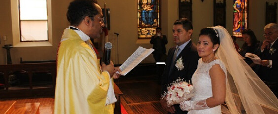 Fr. Adolfo's First Wedding at Grace Episcopal Church
