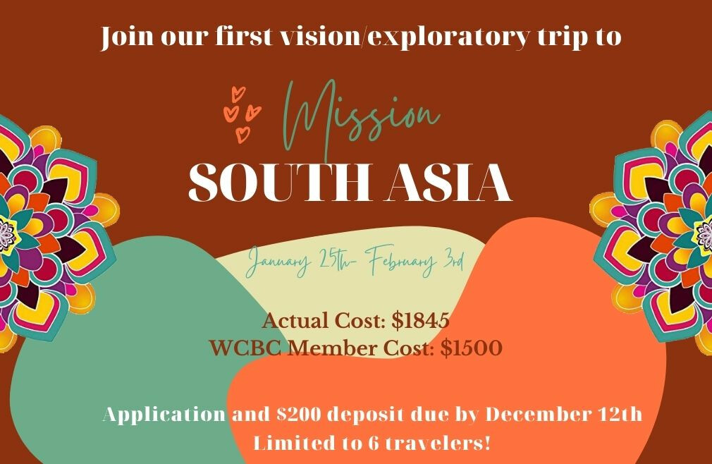 Mission South Asia Vision Trip-Registration Full
