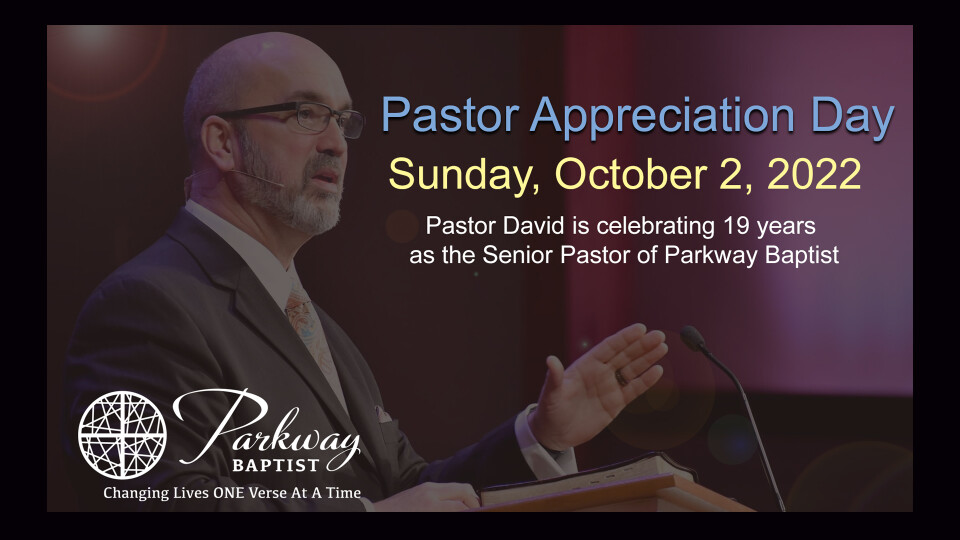 Pastor Appreciation Sunday 