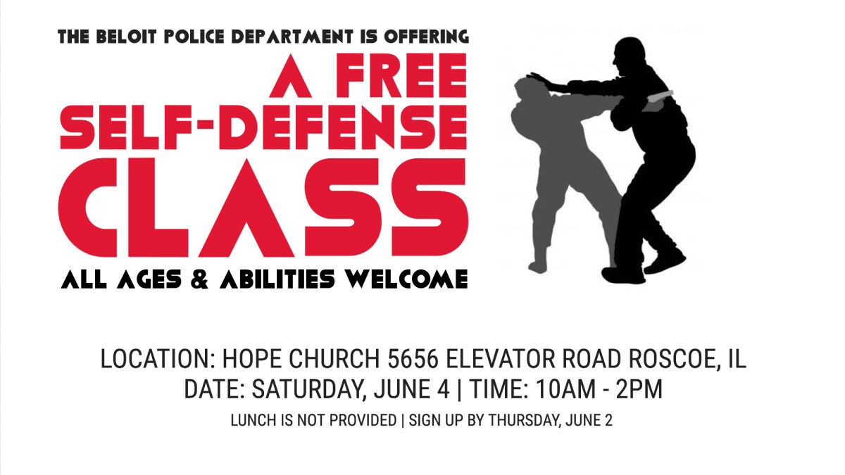 Free Self-Defense Class (by Beloit PD)