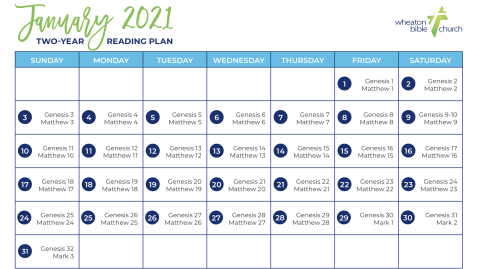 January: All-Church Reading Plan