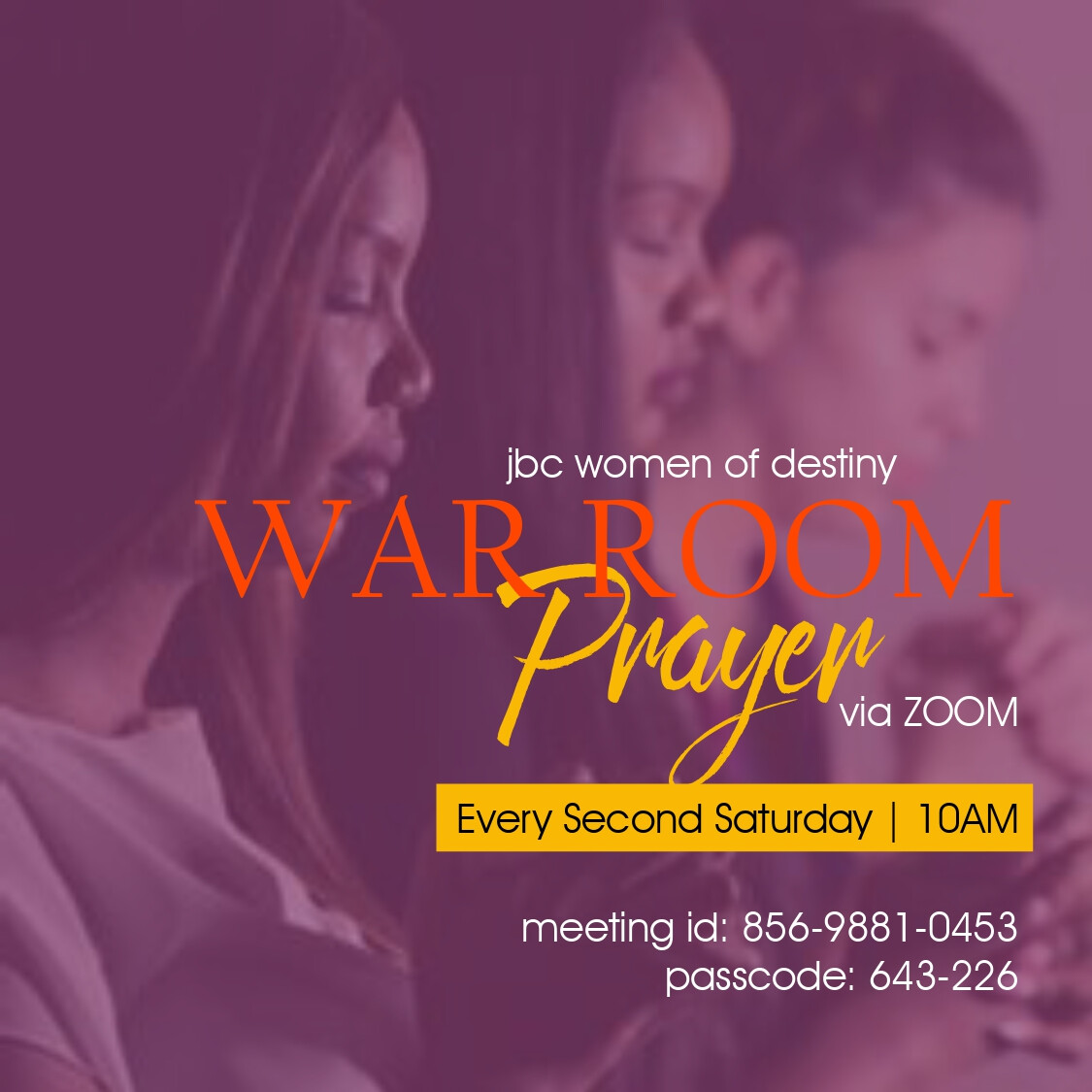 WOD War Room Prayer Hour