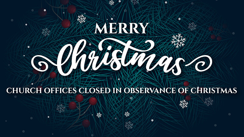 Church offices closed