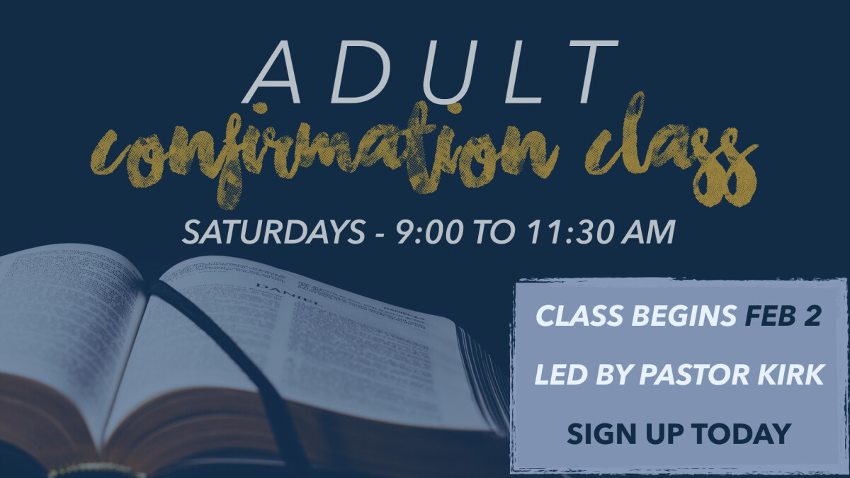 Adult Confirmation Class