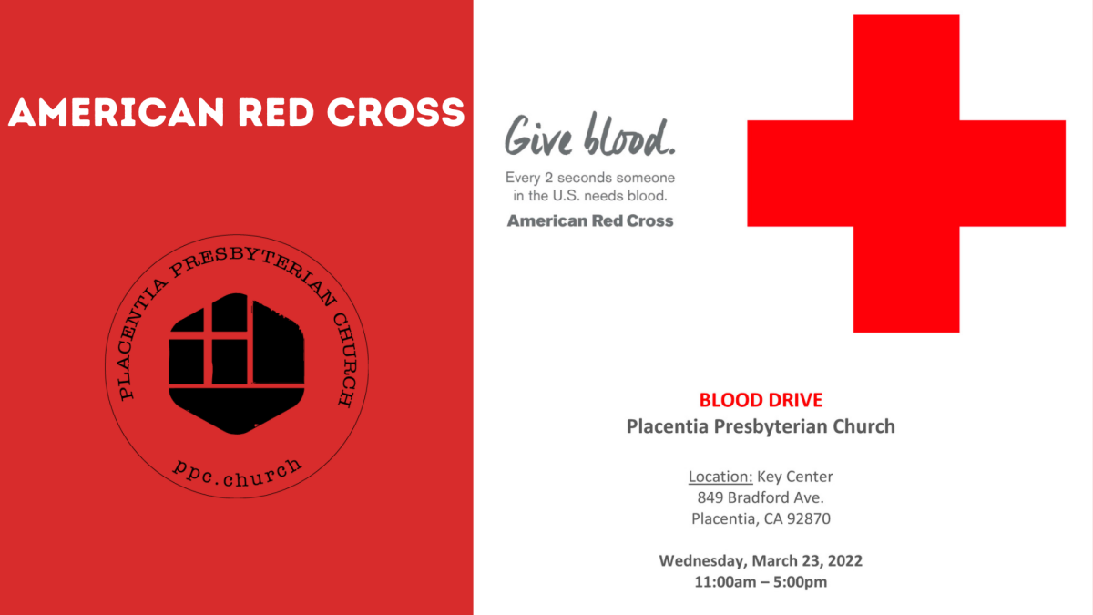 March Red Cross Blood Drive