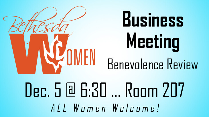 Bethesda Women's Ministries Meeting