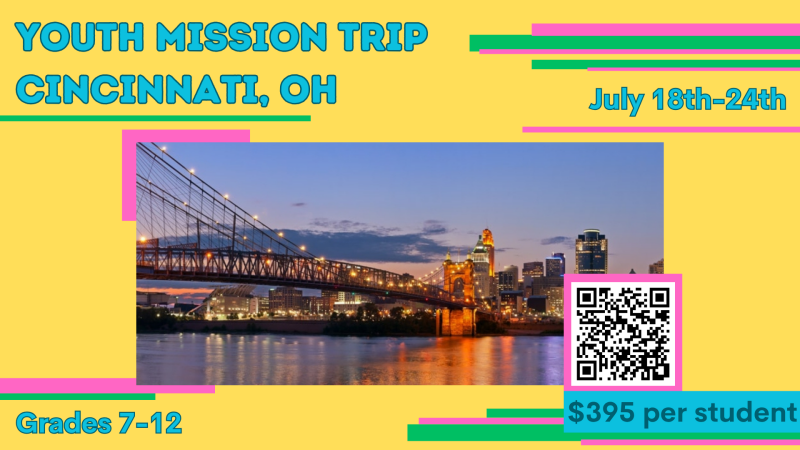 Summer Youth Mission Trip 2026 (deadline 10/20)