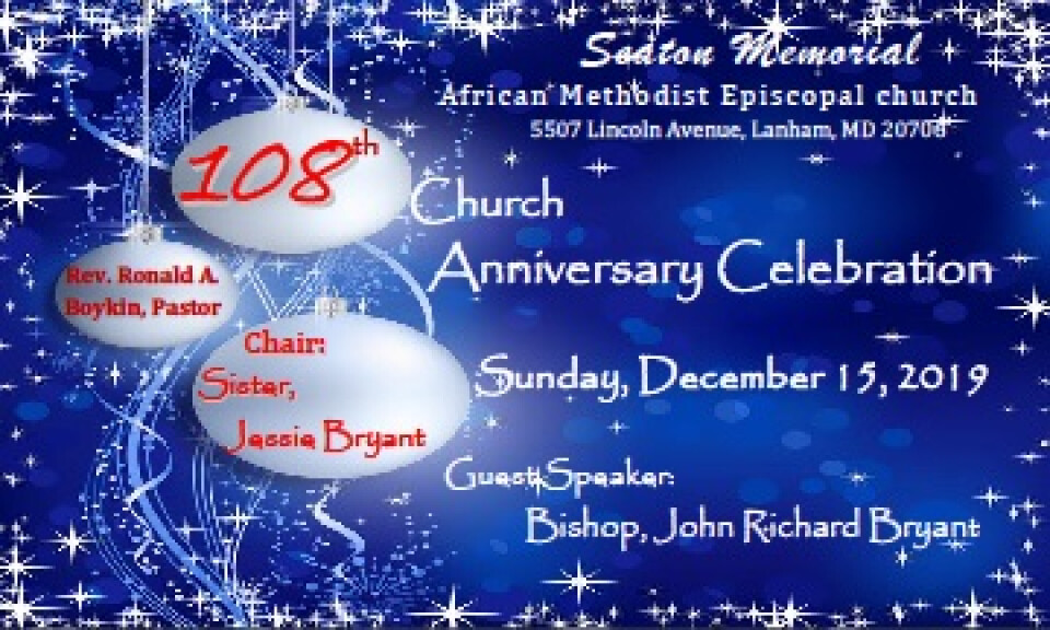 108 Church Anniversary Celebration