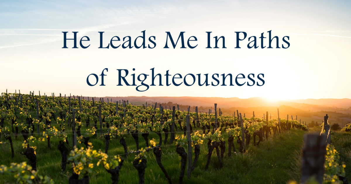 He Leads Me In Paths Of Righteousness | Sermons | Christian Life Assembly