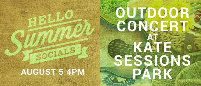 Hello Summer Social - Outdoor Concert at Kate Sessions Park