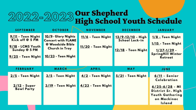 Youth Ministry | Our Shepherd Lutheran Church & School