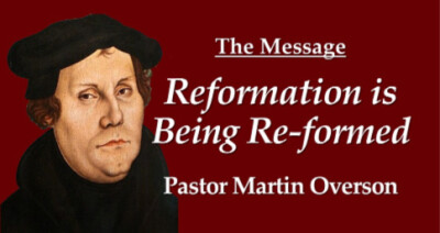 Reformation is being Re-formed