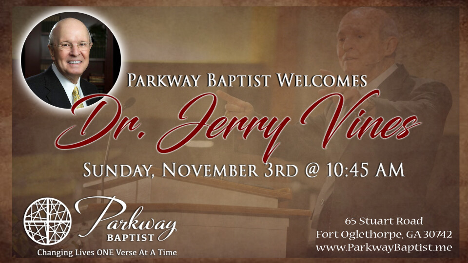 Dr. Jerry Vines in the AM Service 