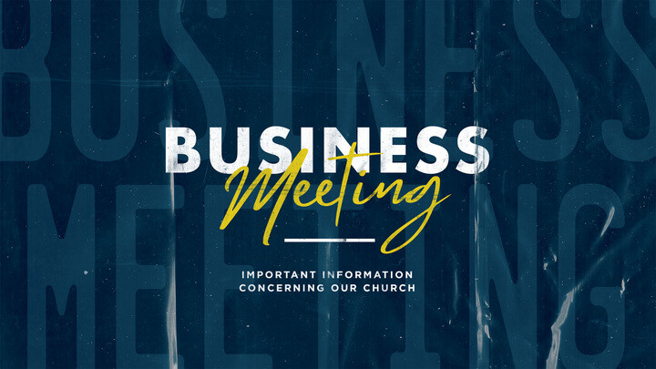 Spring Congregational Business Meeting