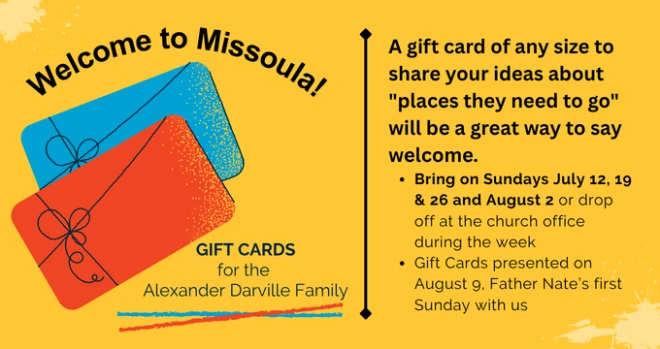 Welcome to Missoula! Gift Card Party
