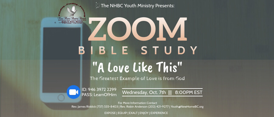 Youth Ministry - Zoom Bible Study
