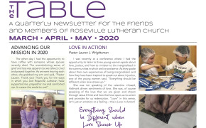 Table Newsletter March April May 2020