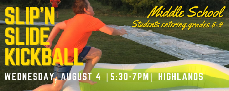 Middle School Slip'n Slide Kickball - 2021